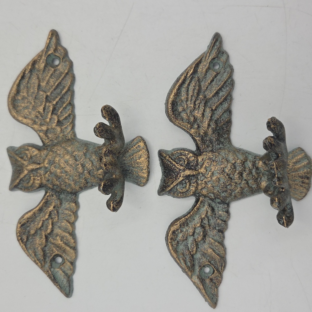 Wrought Iron Owl Wall Hooks